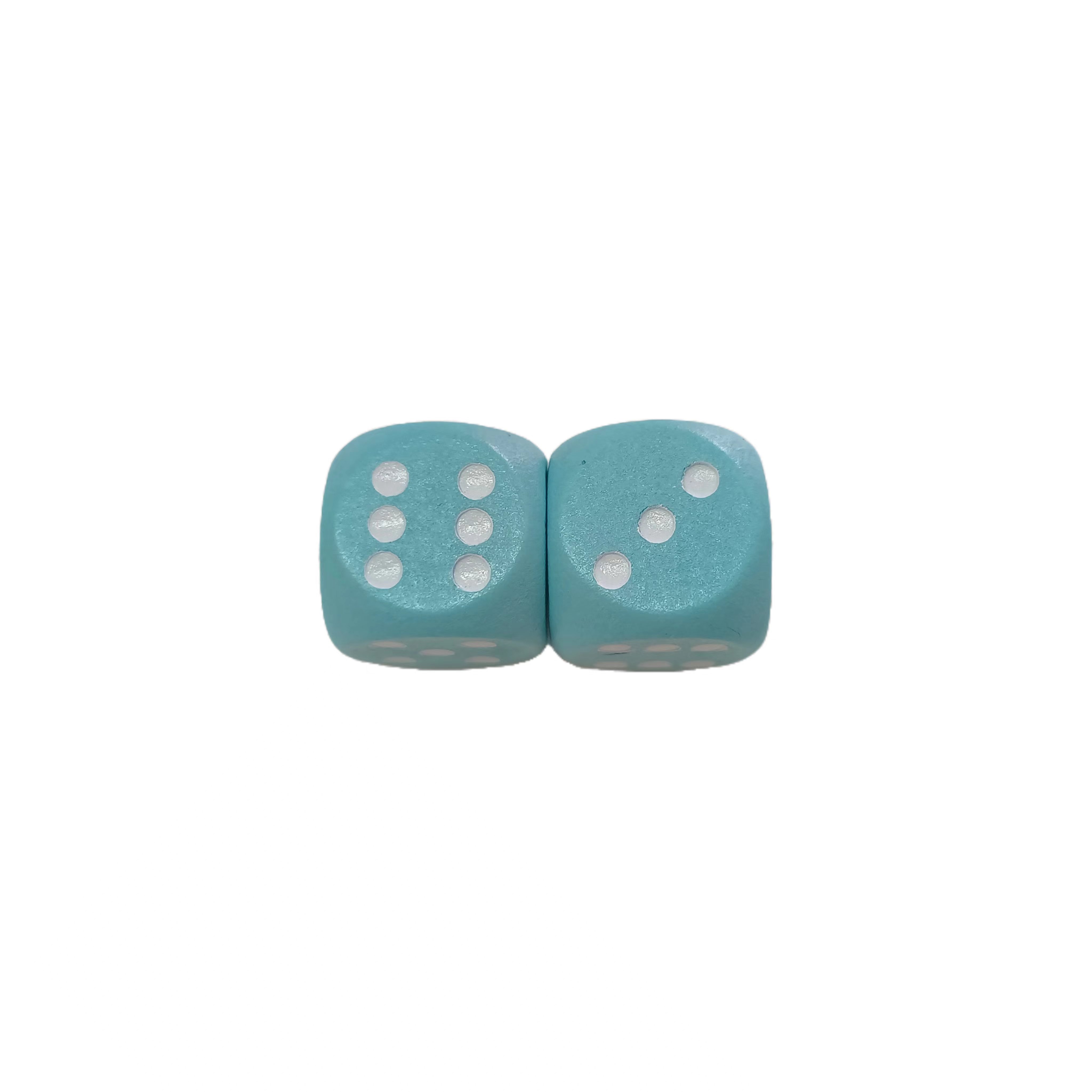 wholesale wholesale Multiple sizes round corner dice Customized Solid wood Roll dice board game Game Props For Kids child Adult