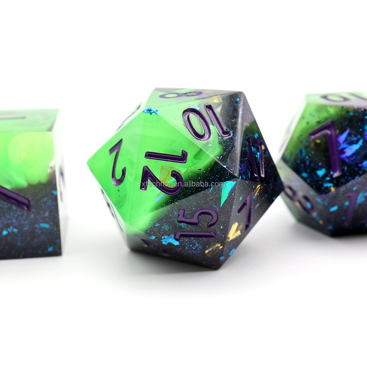 Dice For Role Playing Table Game Polyhedral Resin DND Dice Set Handmade Board Games Sharp Edge Dice DND Gift-N23