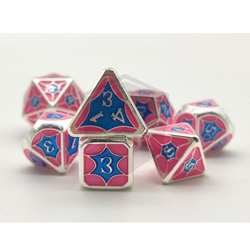 Customized Metal Dice 7 Piece Polyhedral Metal Dice Set for DND Dungeons and Dragons Call Pathfinder Tabletop RPG dice