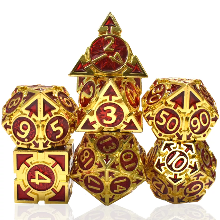 Unique Custom D20 Bulk Dice Game Wholesale Metal Polyhedral Dnd Dice Set Rpg Dice