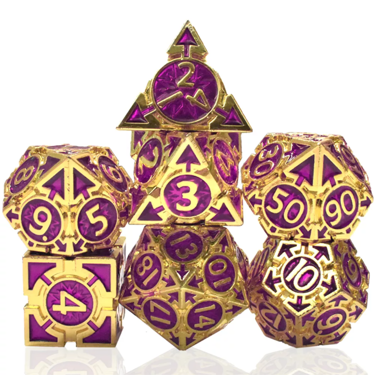 Unique Custom D20 Bulk Dice Game Wholesale Metal Polyhedral Dnd Dice Set Rpg Dice