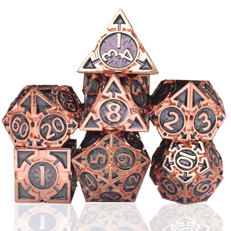 Unique Custom D20 Bulk Dice Game Wholesale Metal Polyhedral Dnd Dice Set Rpg Dice