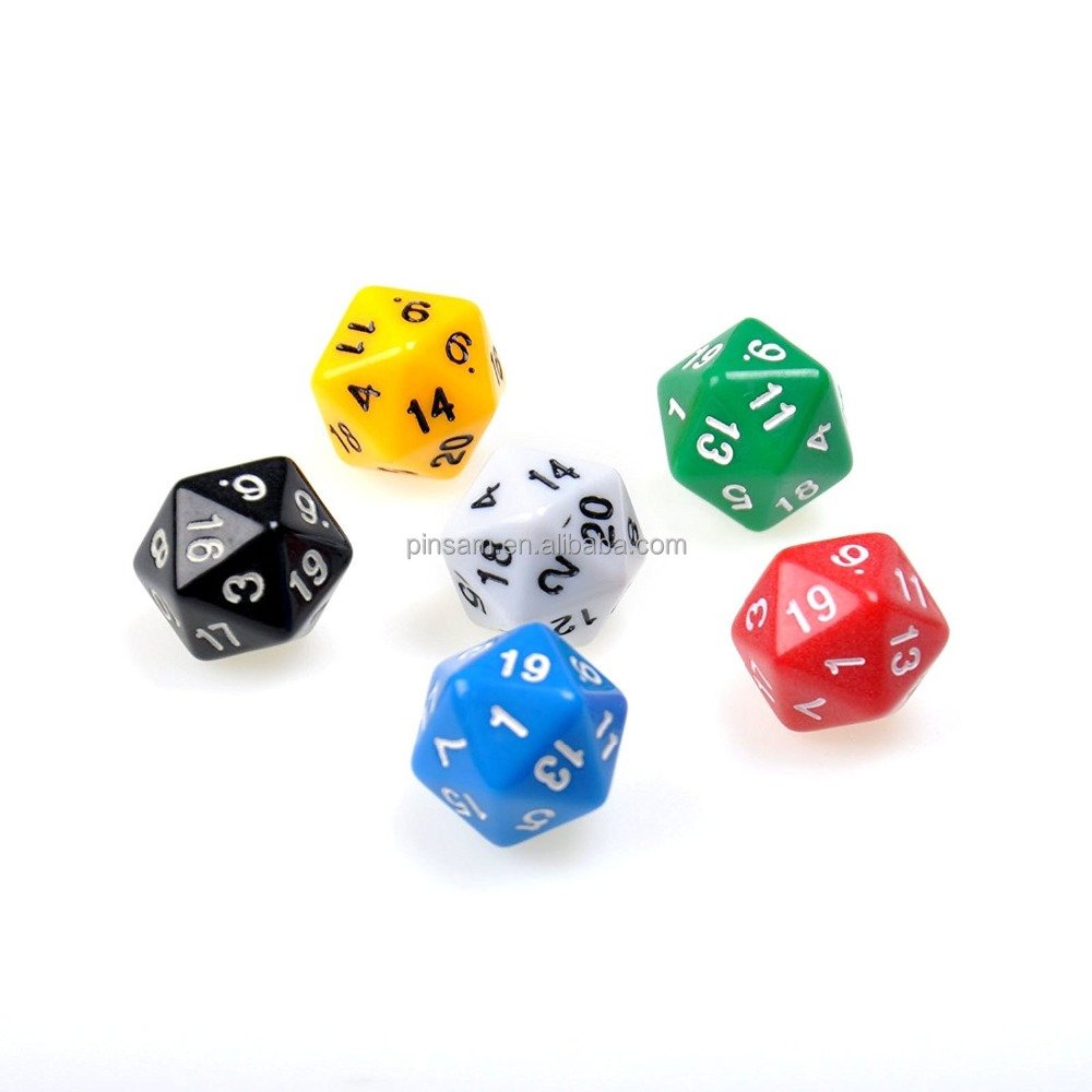 Manufacturing Polyhedral Dice Double-Color Giant Inflatable D20 Dice For Board Game