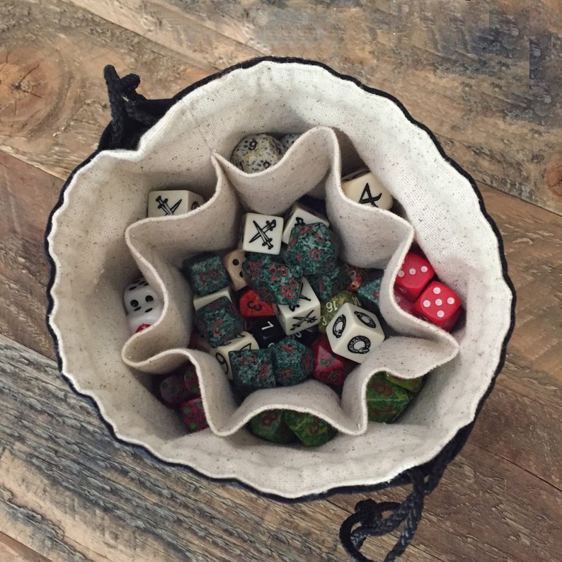 China Factory Competitive Price Free Standing Custom Drawstring Dice Bag