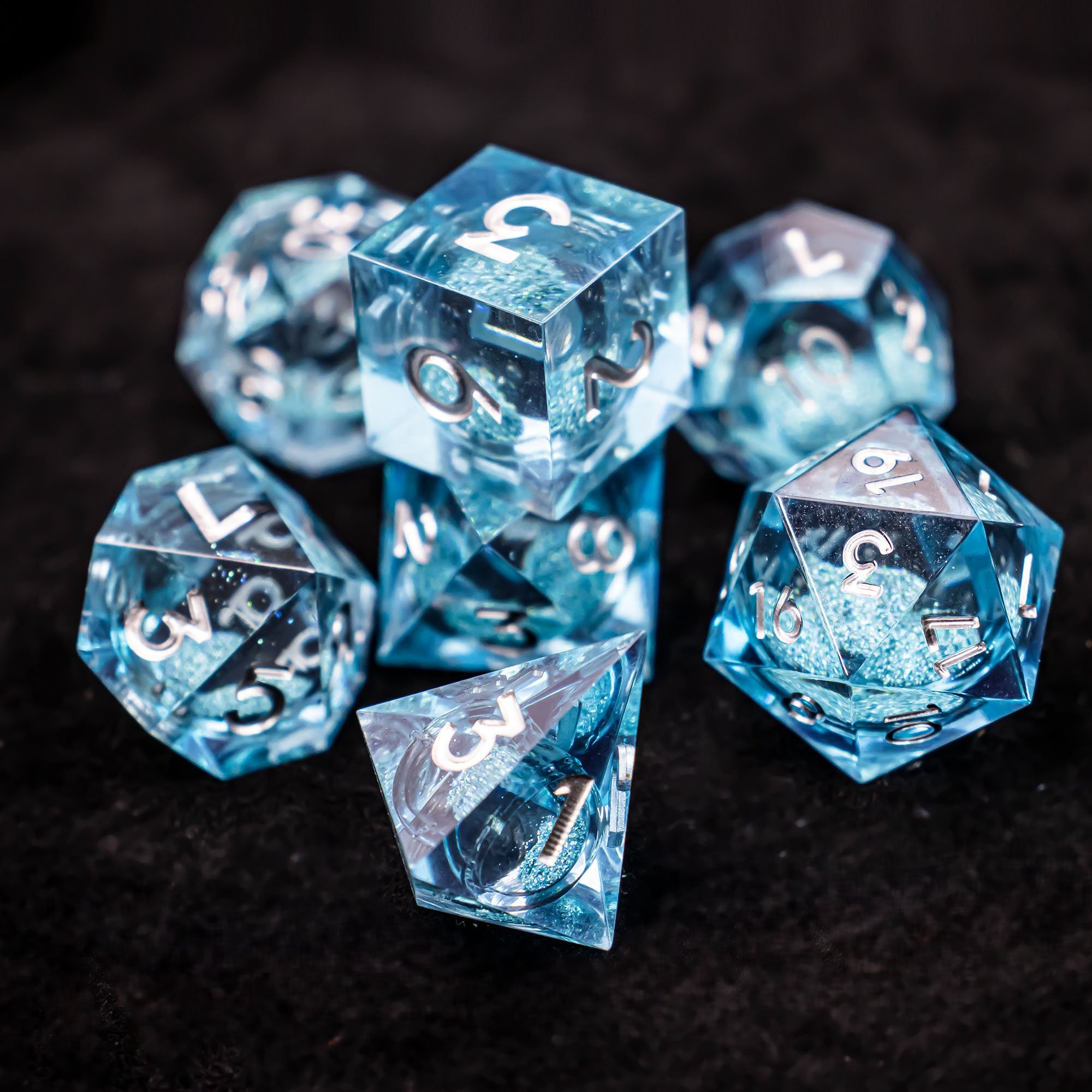 Dice Custom Resin DND Dice Liquid Core Sharps Edge Dice