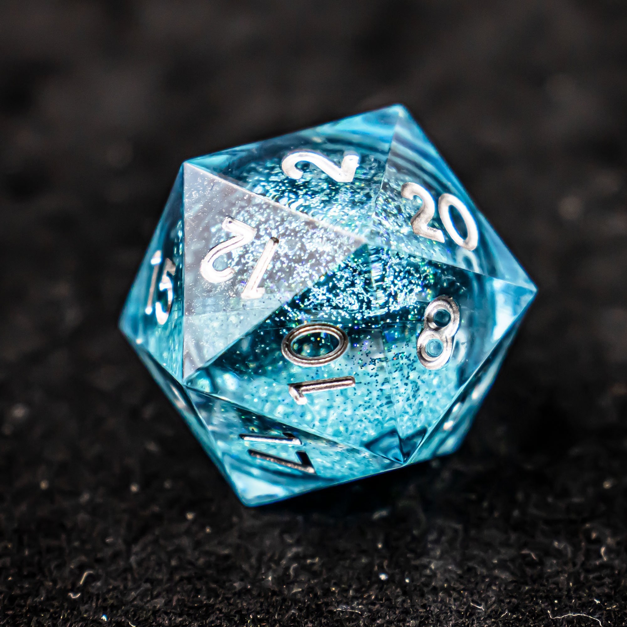 Dice Custom Resin DND Dice Liquid Core Sharps Edge Dice