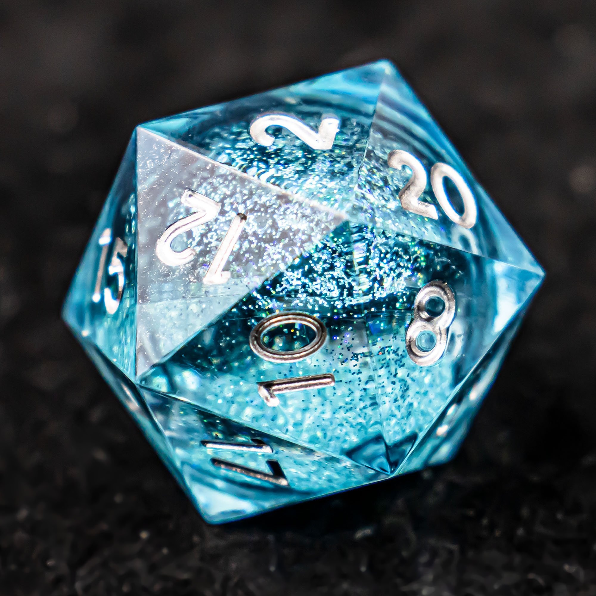 Dice Custom Resin DND Dice Liquid Core Sharps Edge Dice
