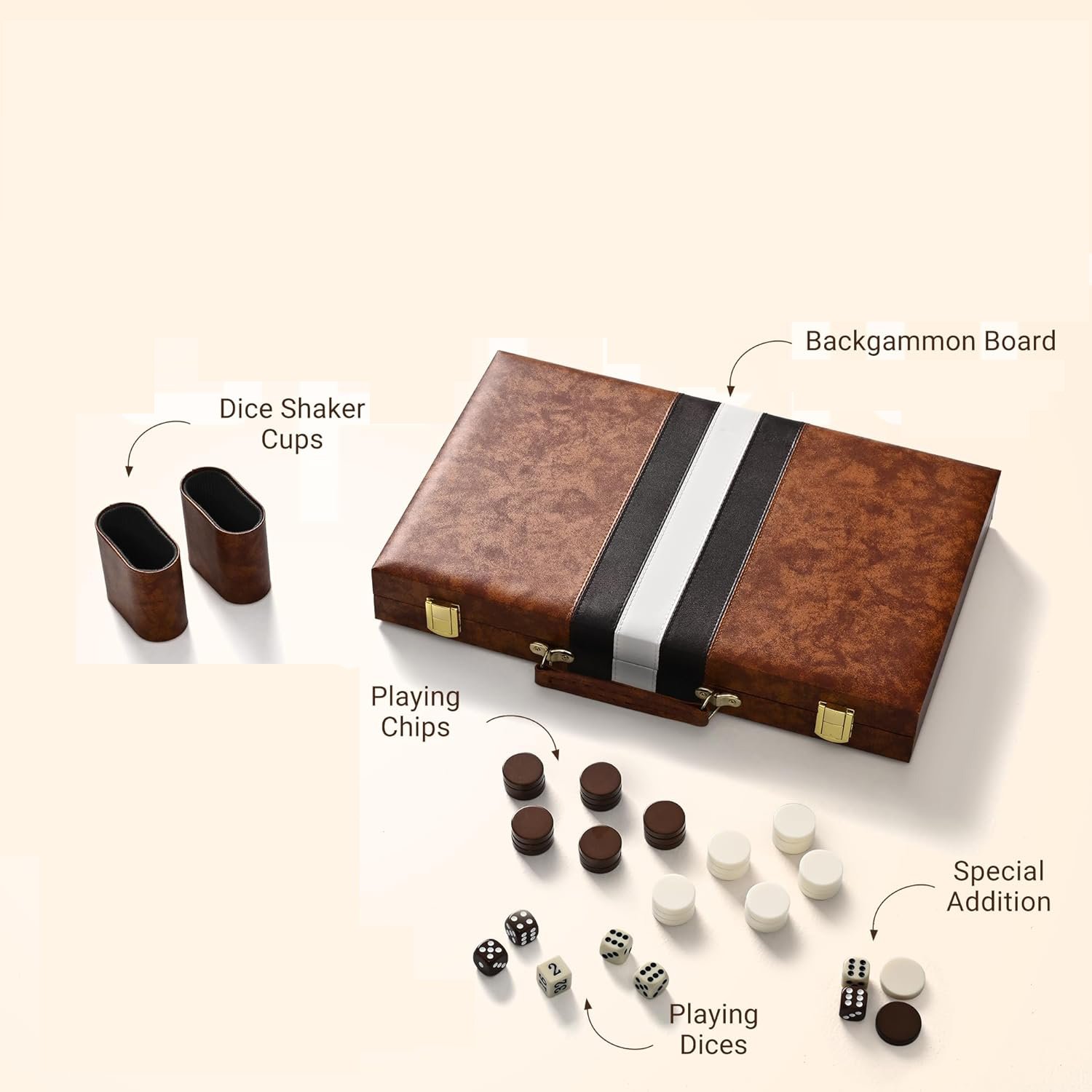 New Custom Luxury Pu Leather Play Chessboard Chess Game Chess Checkers Set Checkers Chess Board Backgammon