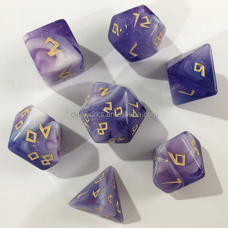 Dragon Insert Plastic Dice Games Custom DND Dice Set
