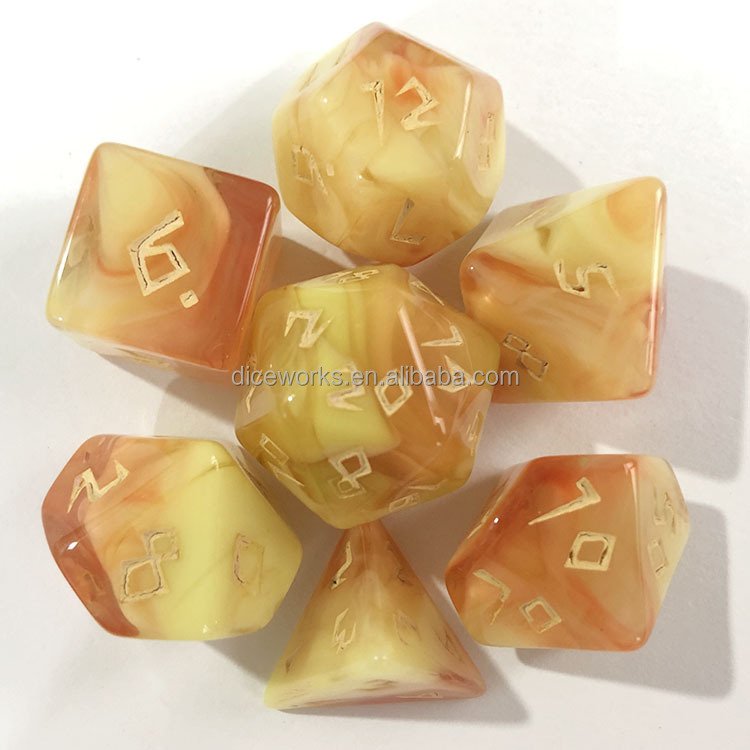 Dragon Insert Plastic Dice Games Custom DND Dice Set