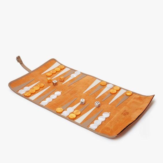 Customized family travel game Scroll Backgammon game set roll up travel backgammon board game set