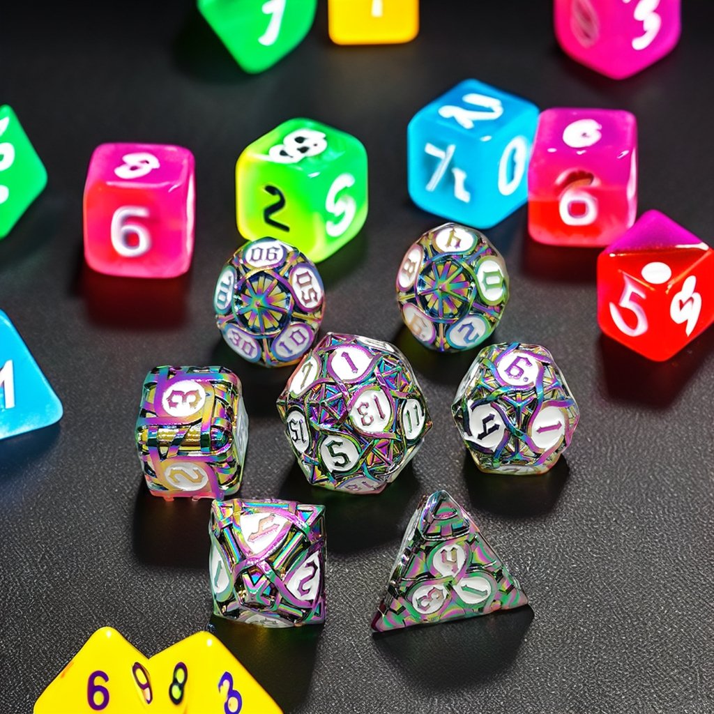 Mini Planet: Discover Premium Metal DND Dice Sets Including D10, D6 D8 D20, Custom Dice for Epic Dungeons and Dragons Campaigns