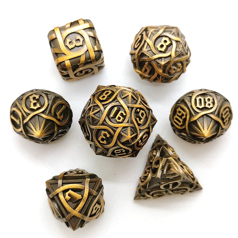Mini Planet: Discover Premium Metal DND Dice Sets Including D10, D6 D8 D20, Custom Dice for Epic Dungeons and Dragons Campaigns