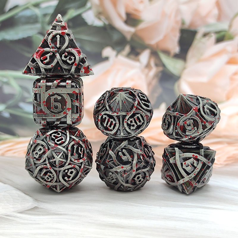 Mini Planet: Discover Premium Metal DND Dice Sets Including D10, D6 D8 D20, Custom Dice for Epic Dungeons and Dragons Campaigns