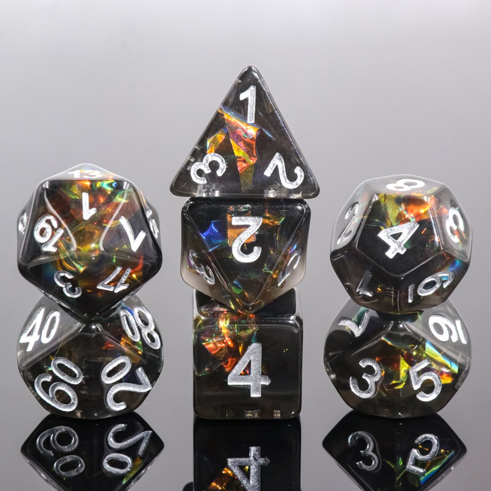Hot Selling factory wholesale 7 pcs durable and hard to damage metal dice set for Funny Games
