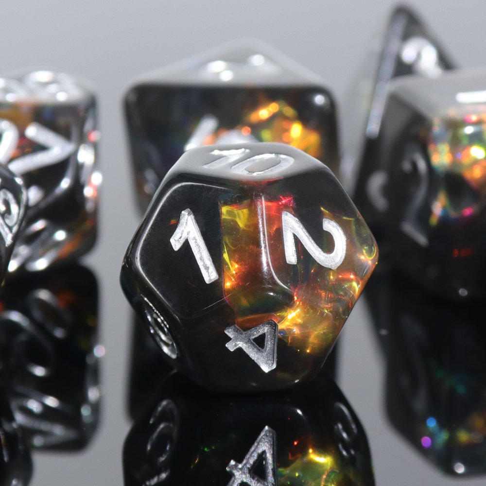 Hot Selling factory wholesale 7 pcs durable and hard to damage metal dice set for Funny Games