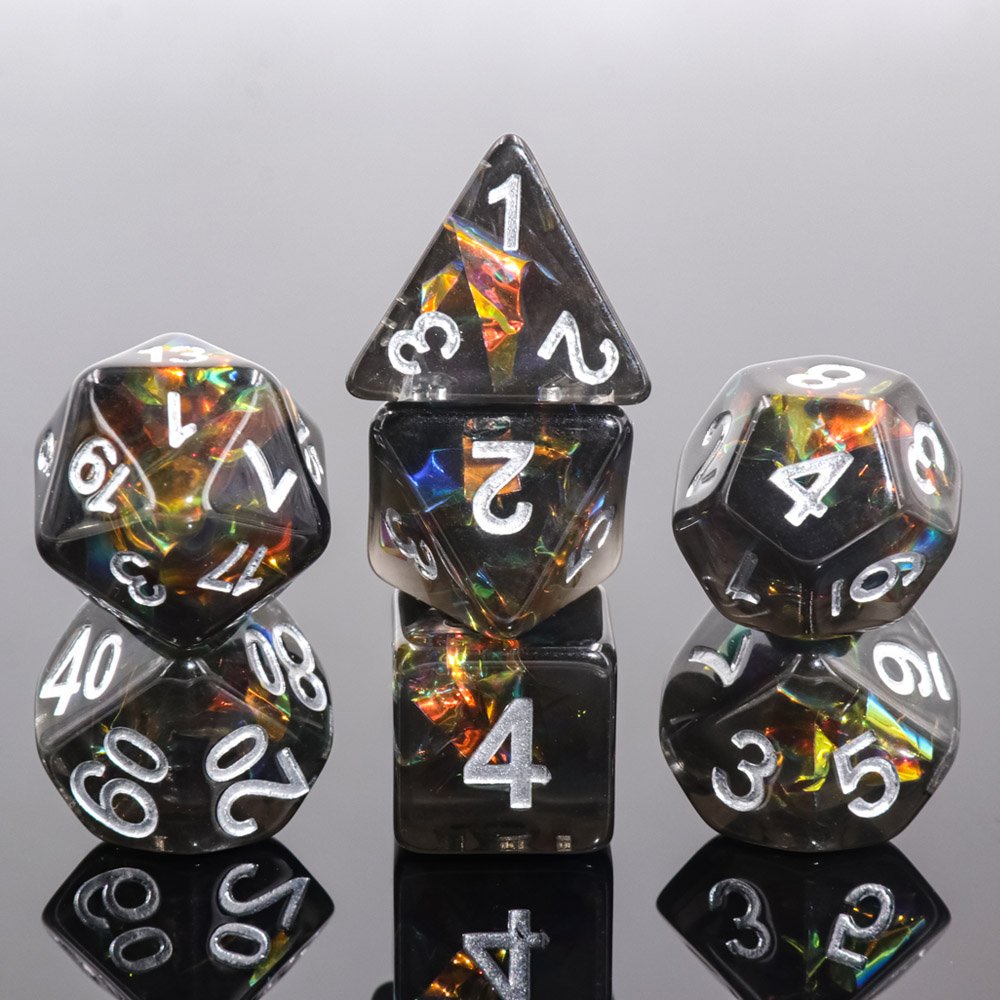 Hot Selling factory wholesale 7 pcs durable and hard to damage metal dice set for Funny Games