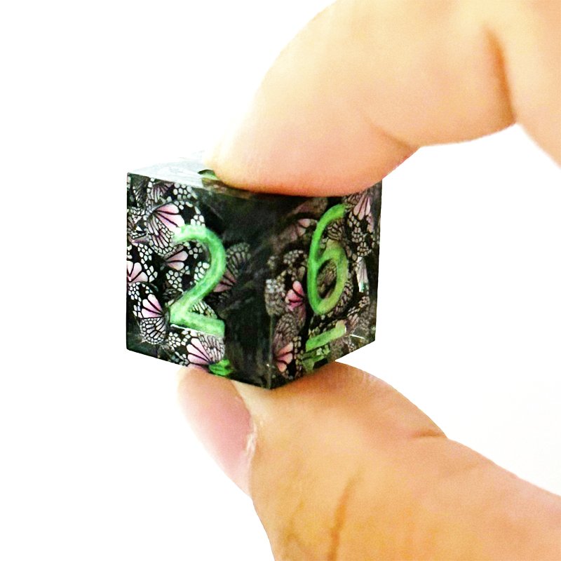 Customizable Transparent Resin RPG Polyhedral Dice Set Unique Pointy Design for Dungeons Dragons Board Games