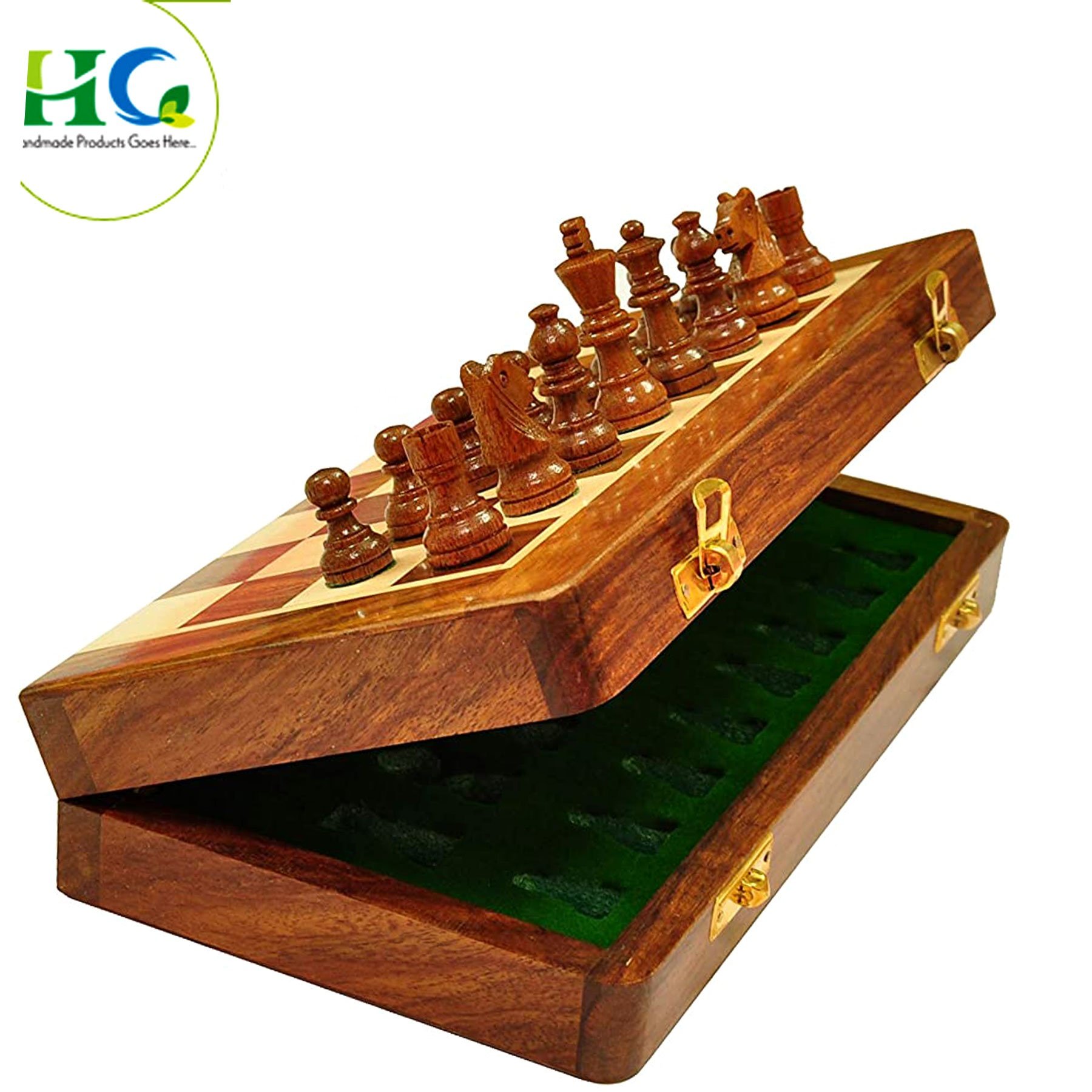 Handmade Wooden Chess Board drawer chess board set/ hot sale wooden chess board/ chess board