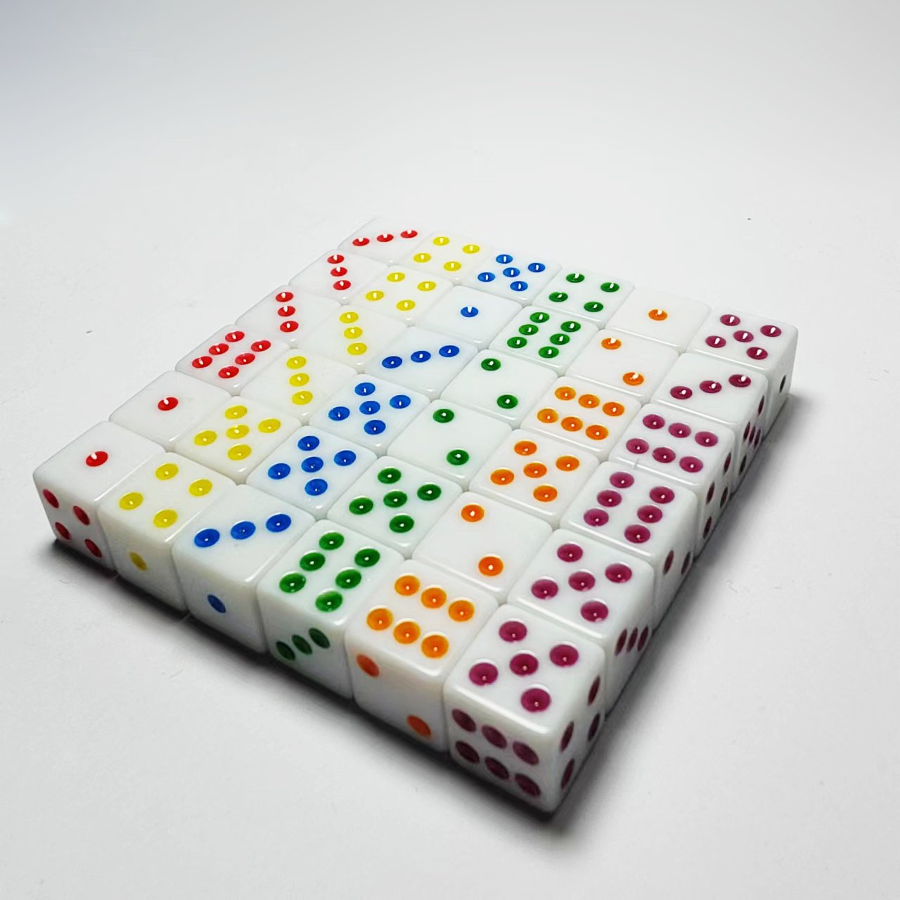 High Performance Customized Colourful Pattern Customization Resin Acrylic Accessories Yard Point Casino Dice With Play