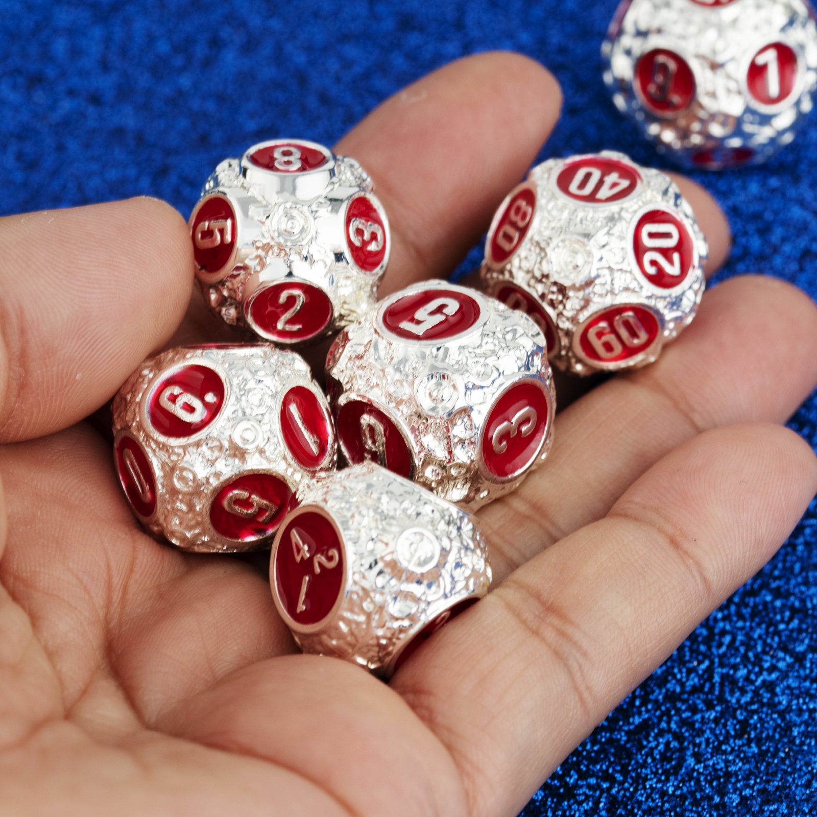 Manufactory New product factory wholesale custom logo D&D rpg dice Metal Dice Set 7PCS Dungeons and Dragons DND Metal Dice