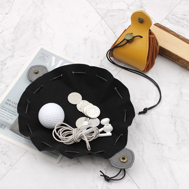 3-Days Fast Shipping Medieval-Style Pu Leather Drawstring Pouch Portable Coin Purse Vintage Belt Dice Bag