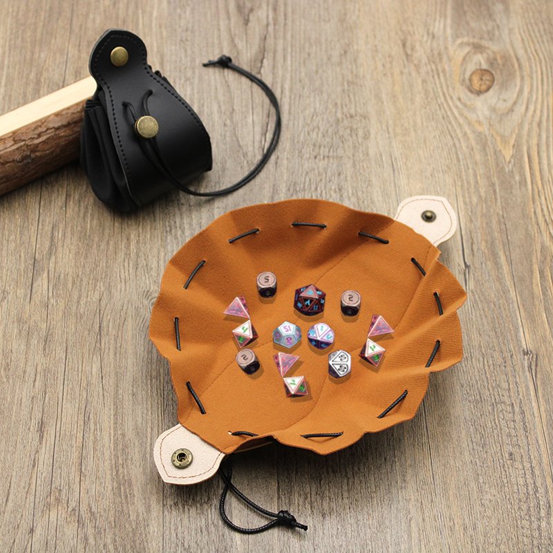 3-Days Fast Shipping Medieval-Style Pu Leather Drawstring Pouch Portable Coin Purse Vintage Belt Dice Bag