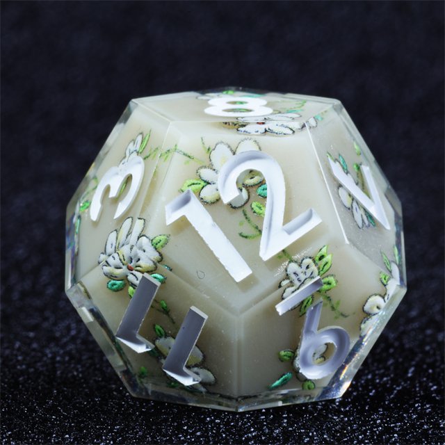Mini Planet Customizable Handmade Resin Dragon and Dungeon DND Dice Set Polyhedral Board Game RPG Dice with Custom Logo