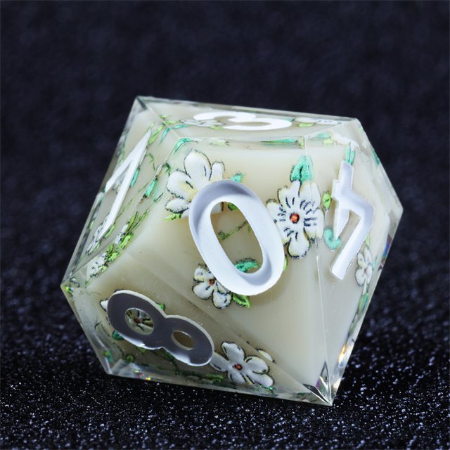 Mini Planet Customizable Handmade Resin Dragon and Dungeon DND Dice Set Polyhedral Board Game RPG Dice with Custom Logo