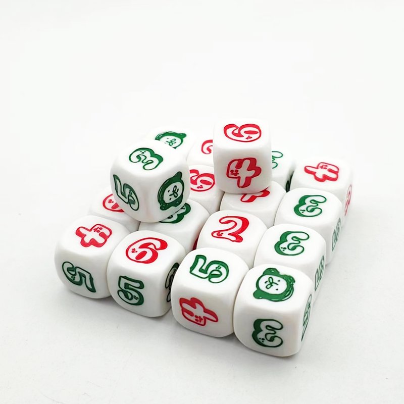new design custom printed dice bulk blank number dice wholesale acrylic plastic retail casino adult games dice set