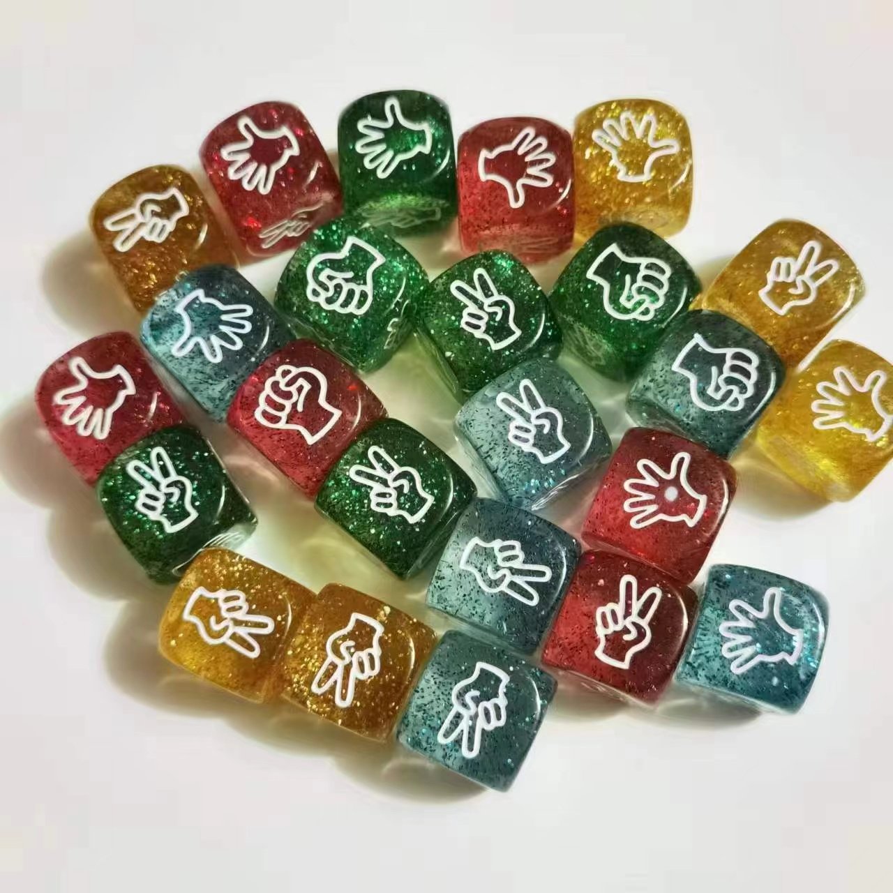 high quality custom dice colorful plastic polyhedral game dice set for board game