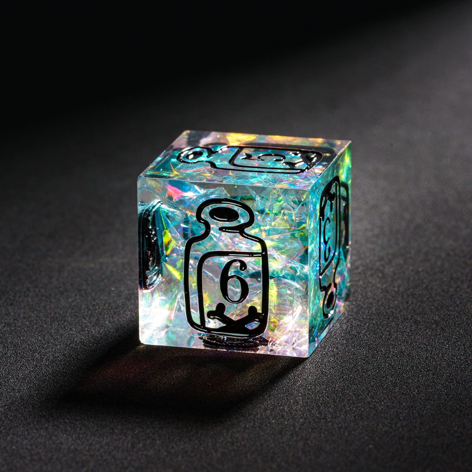 Udixi Custom Handmade Ranger Pattern Dice Resin Dice Dungeons and Dragons DND RPG board game Dice Set