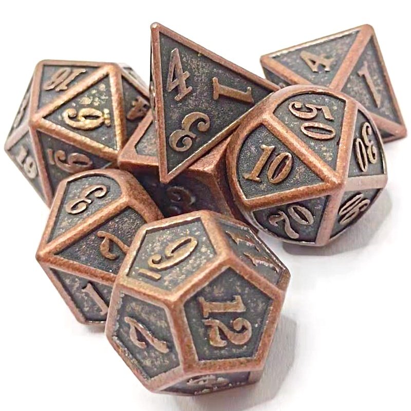 metal Game dnd dice polyhedral dice
