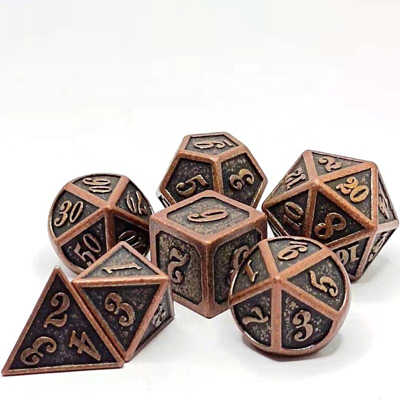 metal Game dnd dice polyhedral dice