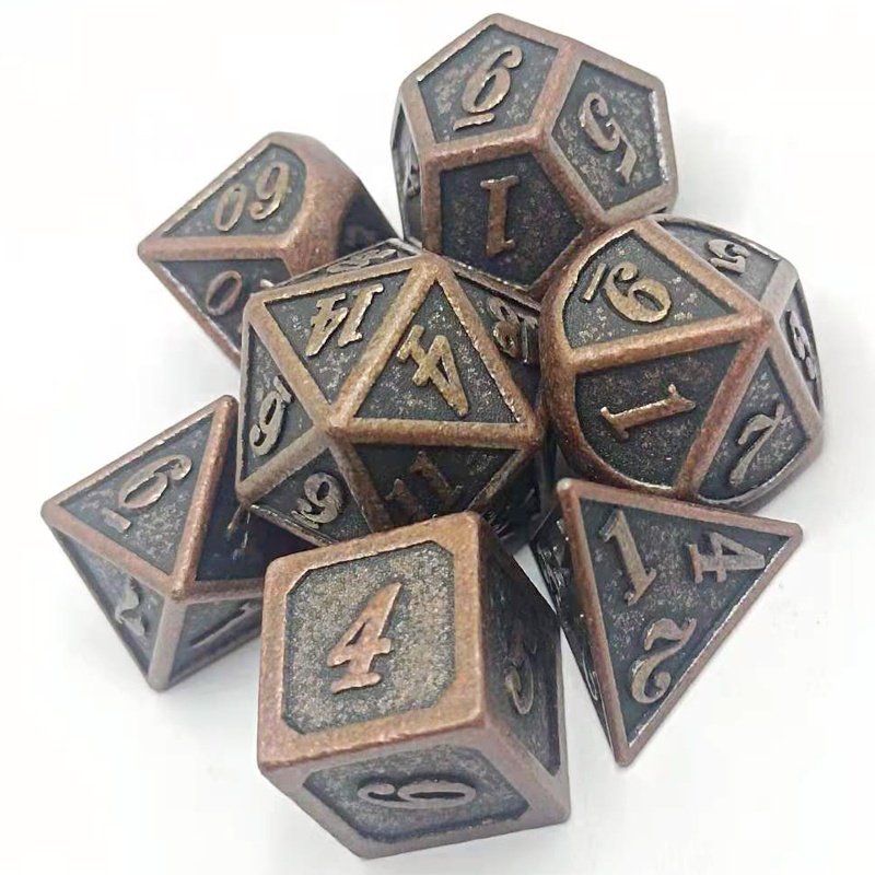 metal Game dnd dice polyhedral dice
