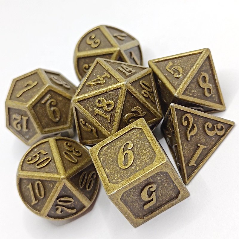 metal Game dnd dice polyhedral dice