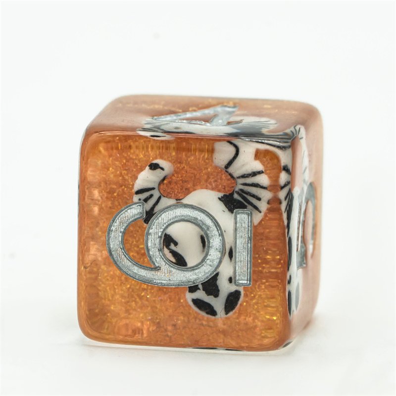 Udixi custom polyhedral Bull Head dice dungeons and dragons dnd rpg board game resin dice set