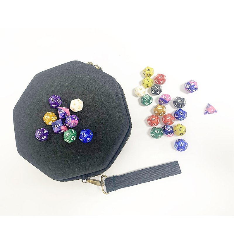 DND Dice Tray and Dice Hard Case for up D&D Dice with Rugged Hard Shell Exterior and Protective Soft Interior 200pcs Support OEM