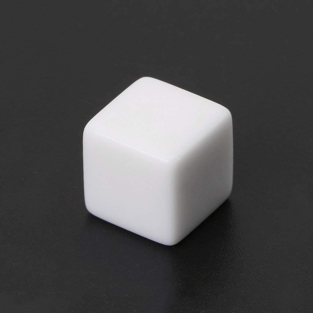 16mm D6 Acrylic Polyhedral glossy square corner rpg dnd game blank dice with customizable content