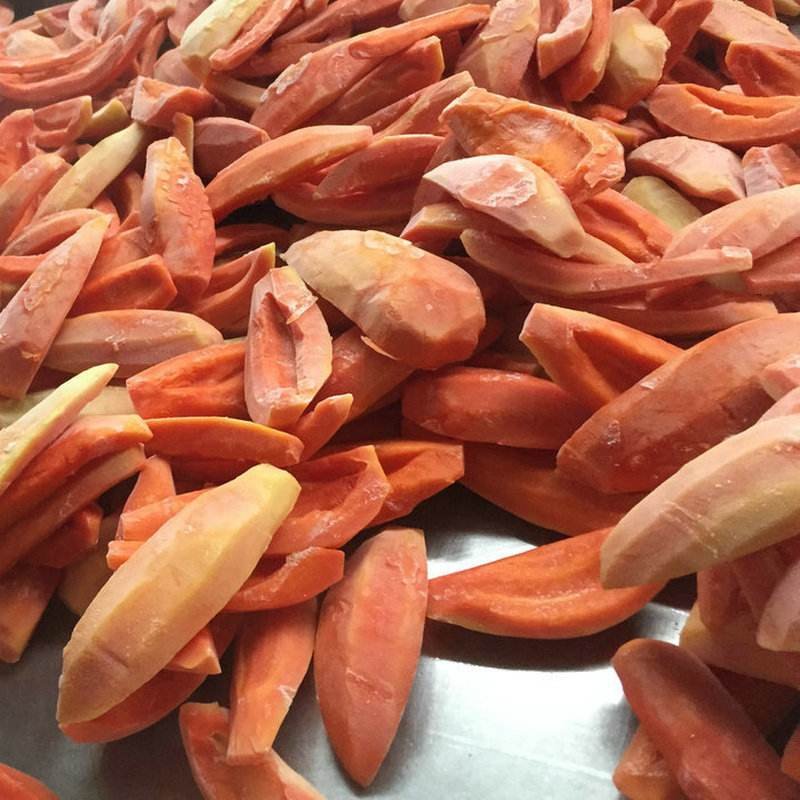 Frozen Vegetables and Fruit IQF Papaya dices