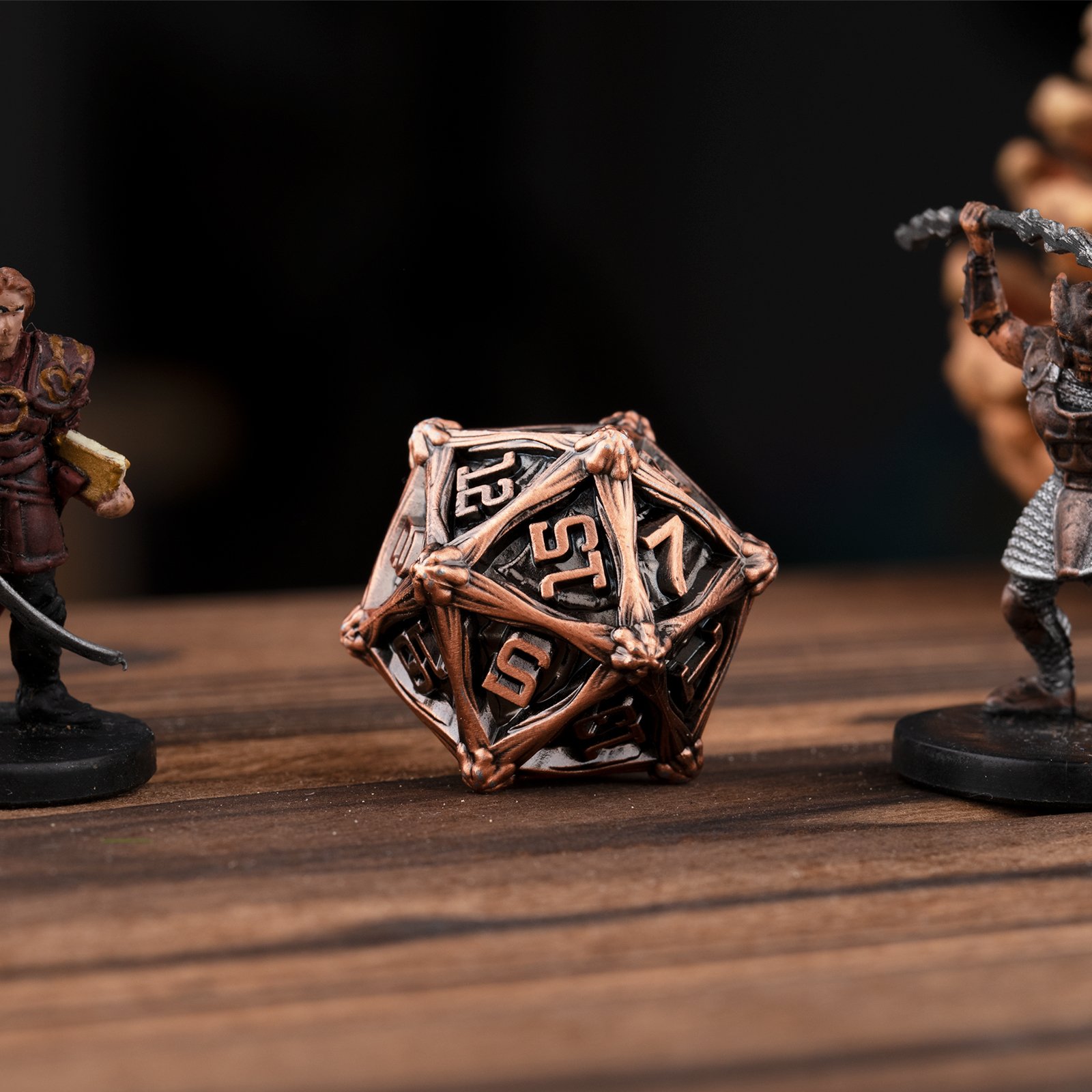 Dragon Metal DND Dice Set D4 D6 D1O D12 D20 D% D&D Custom Dice For Dungeons & Dragon Game