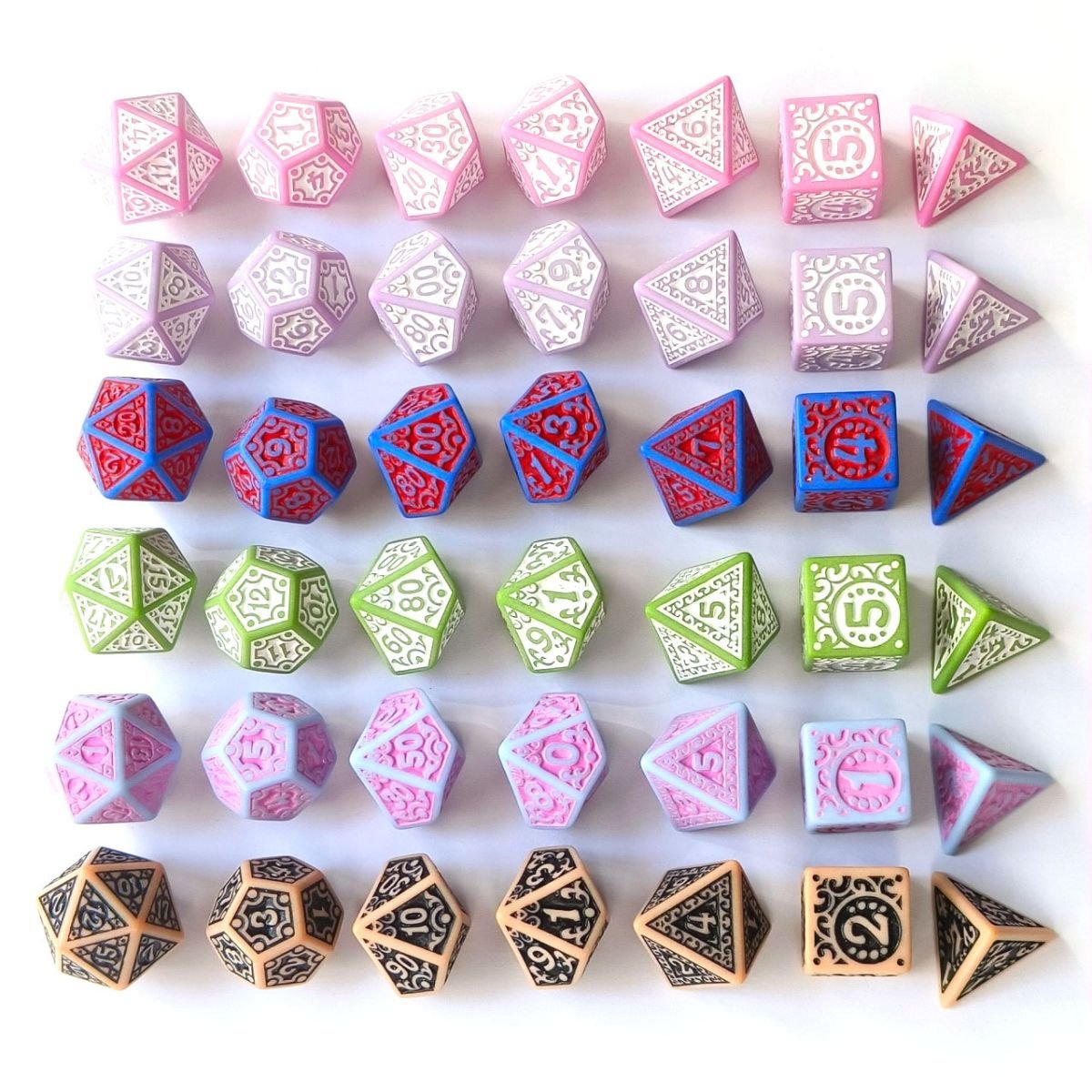Hot Sale Dice Set Good Quality 20mm D20 Bulk Polyhedral dnd games custom dice set with box