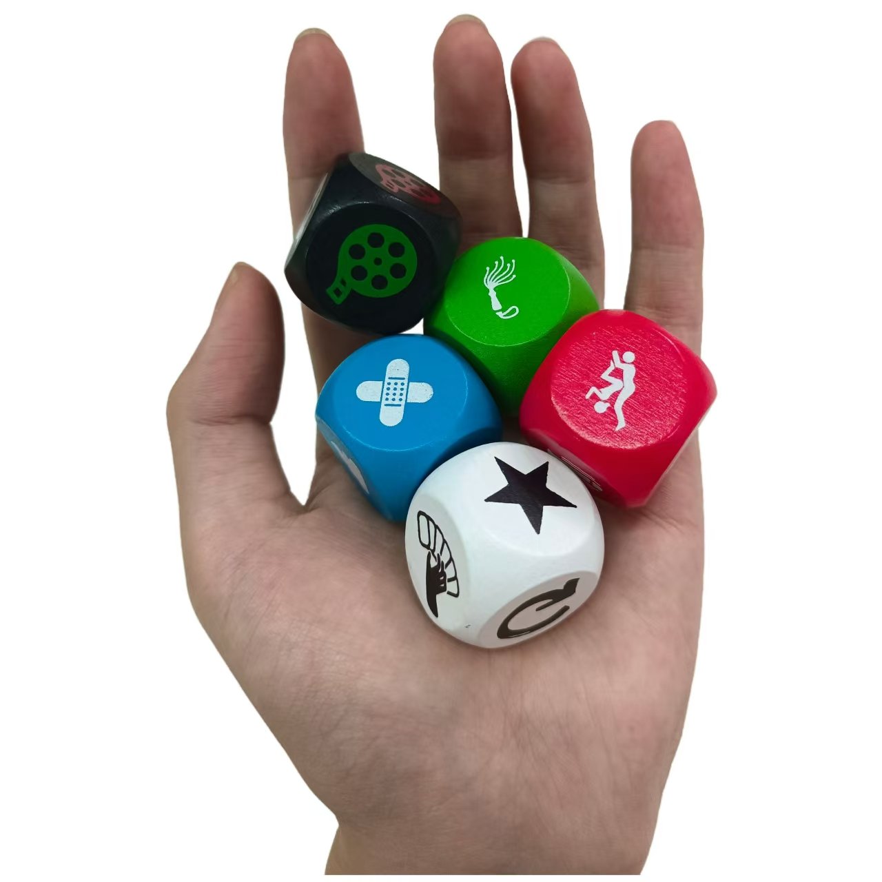 Factory direct Custom 3cm 4cm 5cm 6-Sided Beech Game Cube Customized Printing Logo Creative Fun Wooden Dice Toy For All Ages