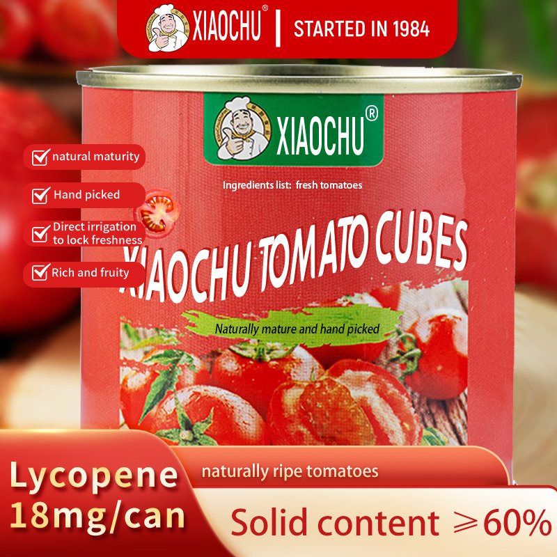 Made in china 252g 400g canned organic diced tomatoes Canned Chopped Tomato canned food
