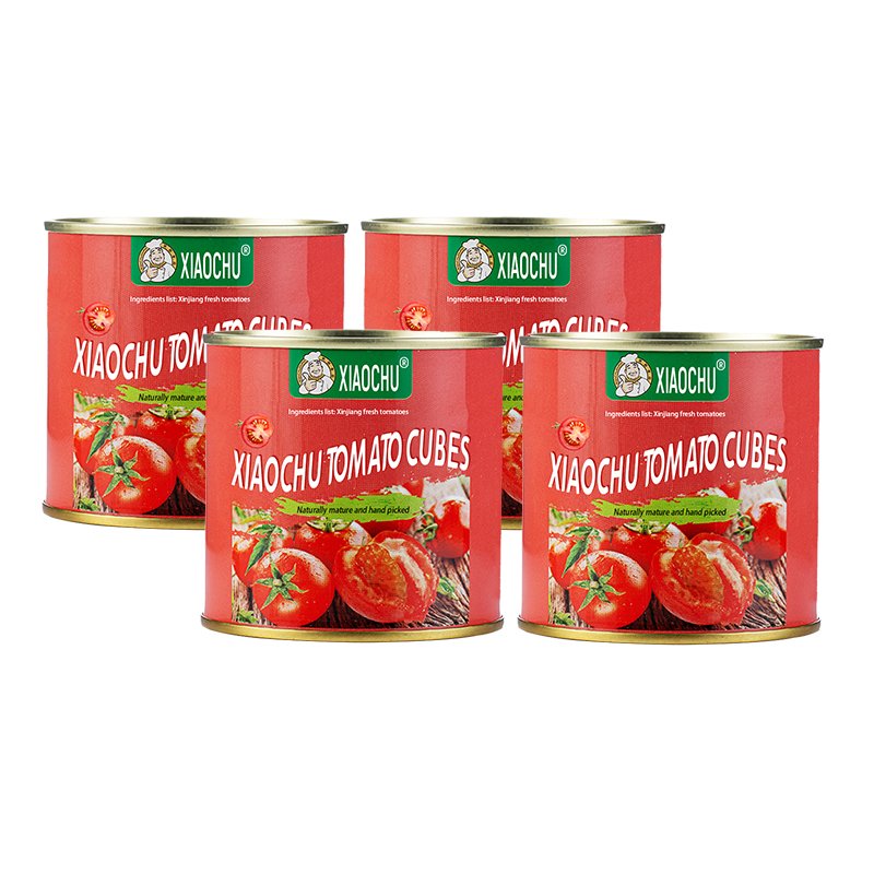 Made in china 252g 400g canned organic diced tomatoes Canned Chopped Tomato canned food
