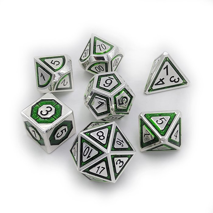 Wholesale manufacturer custom zinc alloy metal dice sets RPG dice for dnd games entertainning