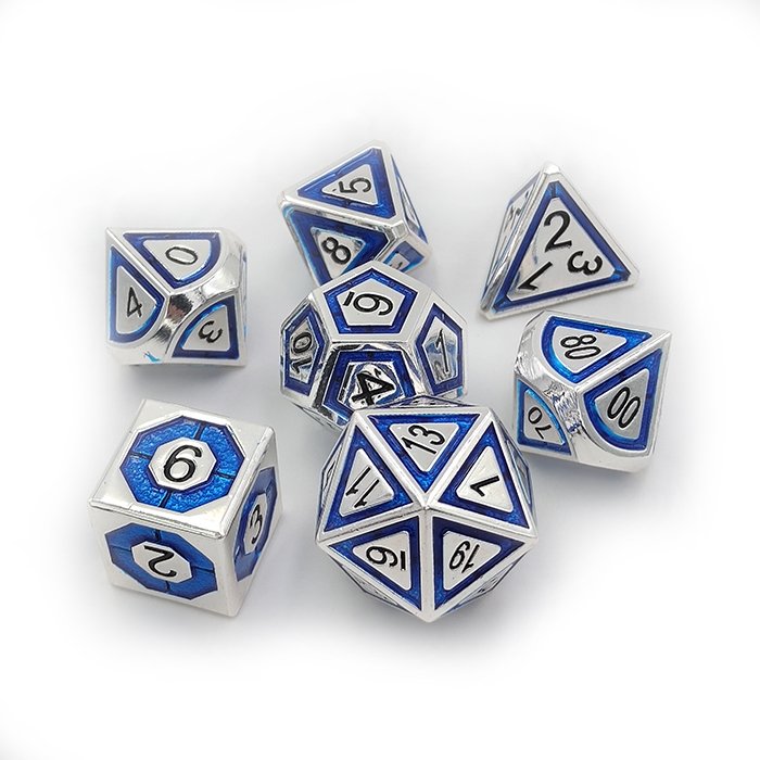 Wholesale manufacturer custom zinc alloy metal dice sets RPG dice for dnd games entertainning