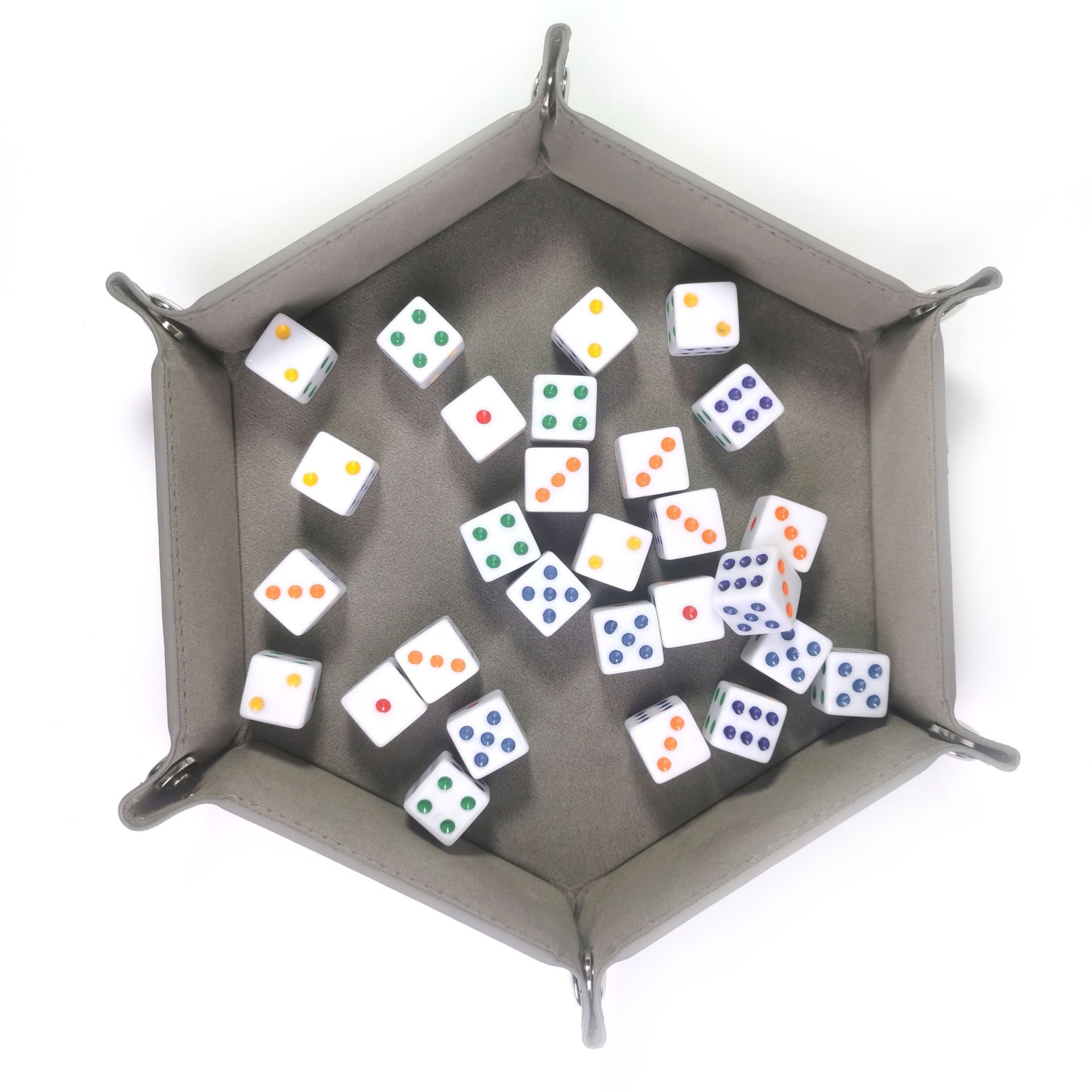 wholesale Square Edged customized acrylic resin colorful dot 16mm d6 dice for Board Games