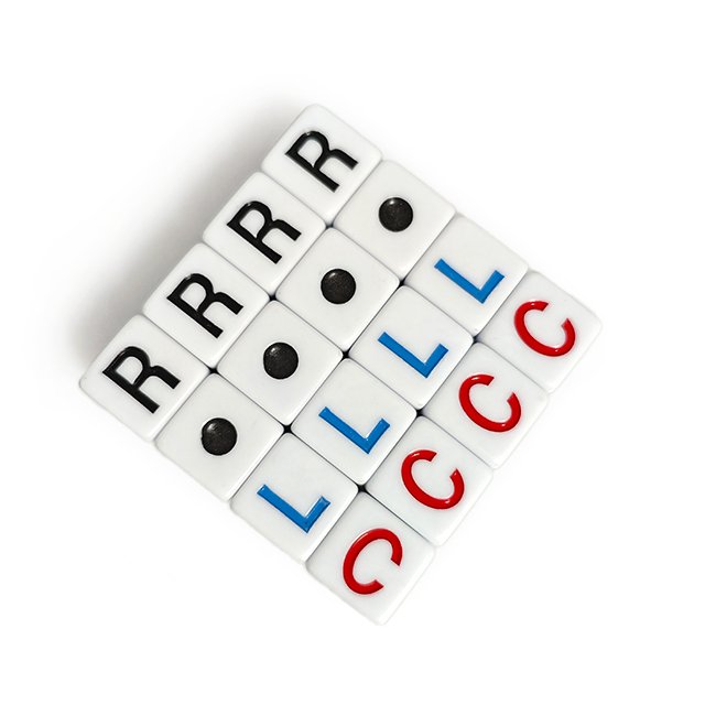 D6 game dice LRC left center right board game accessories acrylic dice 16mm cube game dice party entertainment props