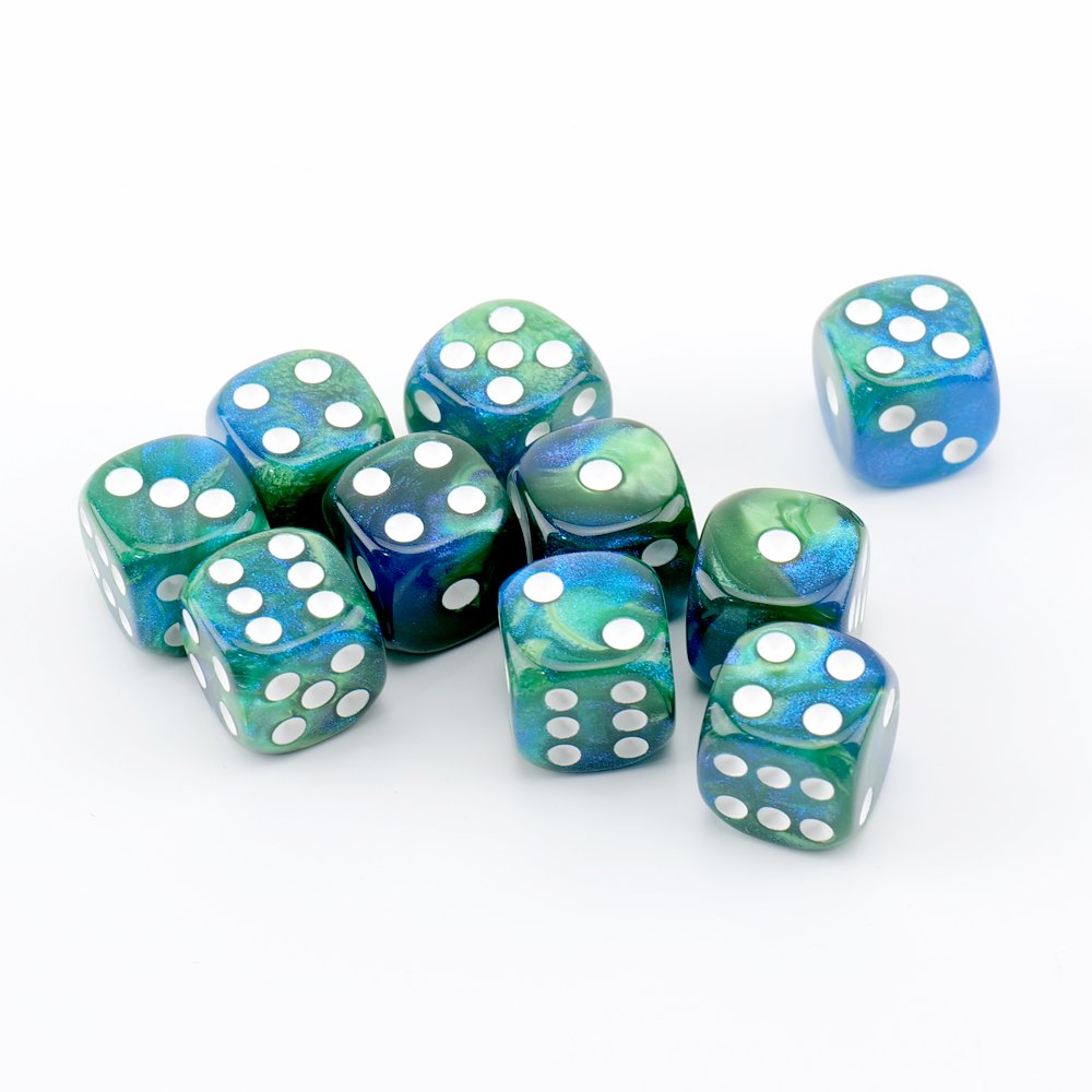 Customizable 7-Piece DND Game Dice Set Soft Acrylic Resin Square Side D4 D6 D8 D10 D12 D20 for Dungeons and Dragons